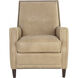 Florenzi Latte Leather Lounge Chair